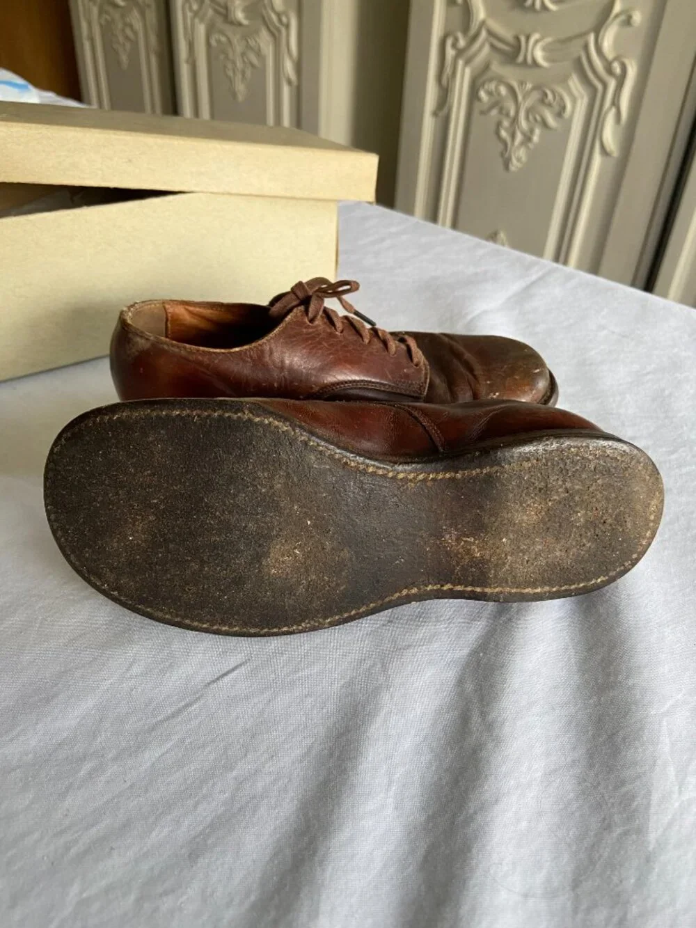 Vintage Classmates Children's Leather Oxford Shoes with Box